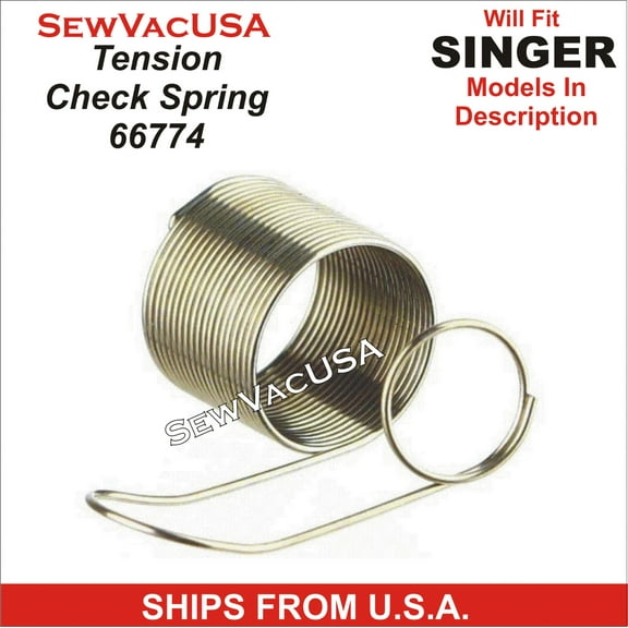 SINGER Compatible Tension Check Spring 66774 Fits Many Models See Description
