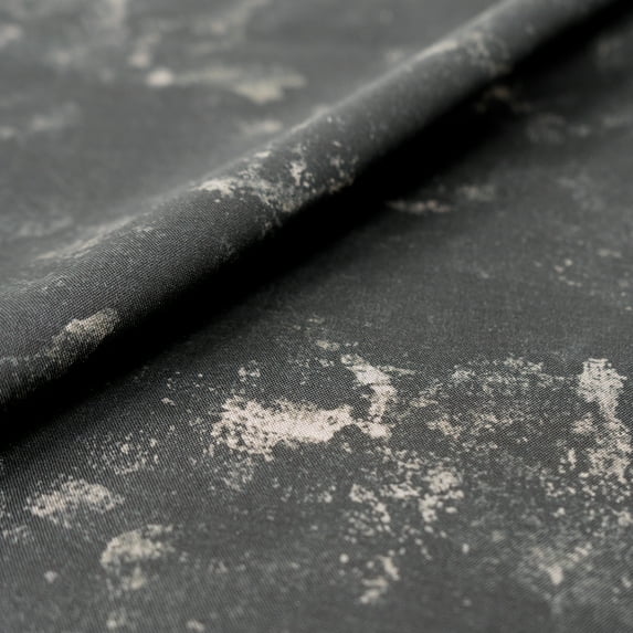 SINGER FABRICS - 100% Cotton Print, Craft Quilting, 44" x 8 Yards, Grunge Tonal Black, Precut Fabric