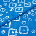 thumbnail image 1 of SINGER Fabric, 100% Cotton Print Batik, 5 Yards Cut, Blue Square, 1 of 2