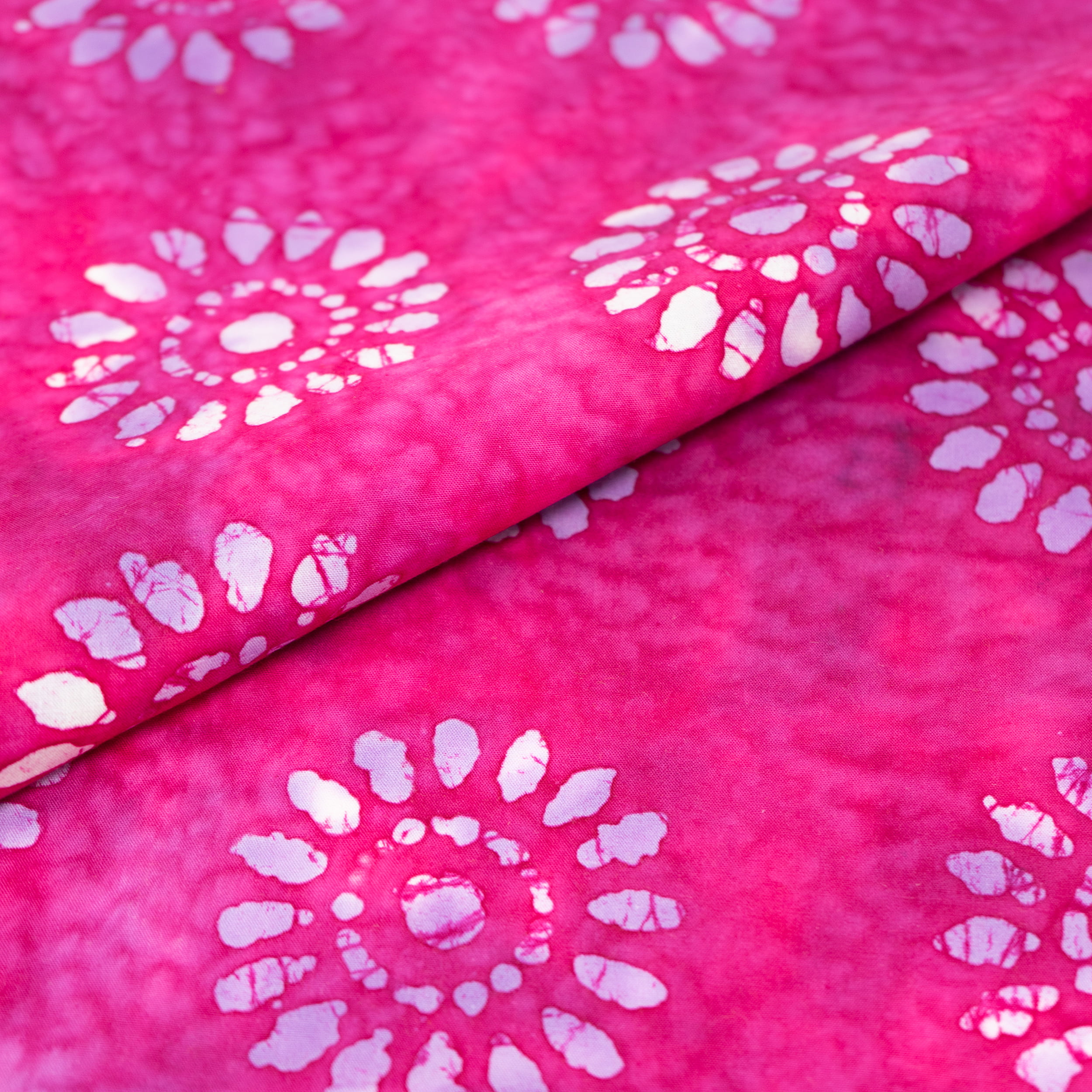 Cotton Batik Colorful Roses Flowers Rainbow Batik Fabric Print by Yard  D176.29