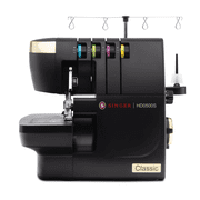 SINGER HD0500S Classic Black Serger Overlock Sewing Machine with Accessories | 6 Built-In Stitch Types | LED Light | 1,300 Stitches Per Minute