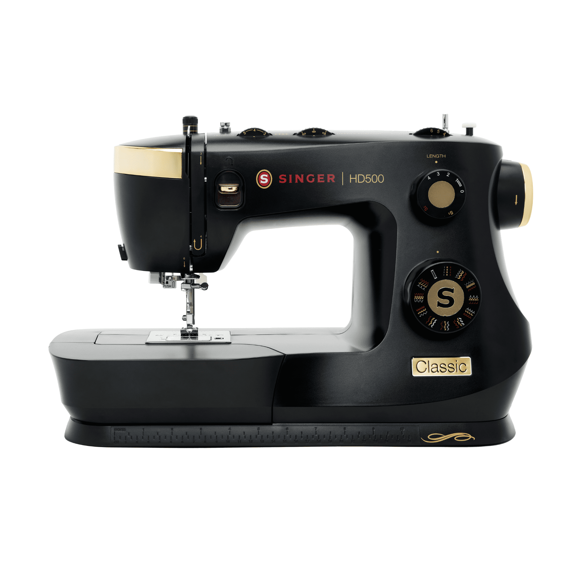SINGER Heavy Duty 500 Classic Sewing Machine with Accessory Kit | Strong Motor with Enhanced Piercing Power | 23 Built-In Stitches | Full Metal frame | 1-step Buttonhole & LED Light