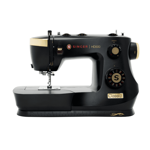 SINGER Heavy Duty 500 Classic Sewing Machine with Accessory Kit | Strong Motor with Enhanced Piercing Power | 23 Built-In Stitches | Full Metal frame | 1-step Buttonhole & LED Light