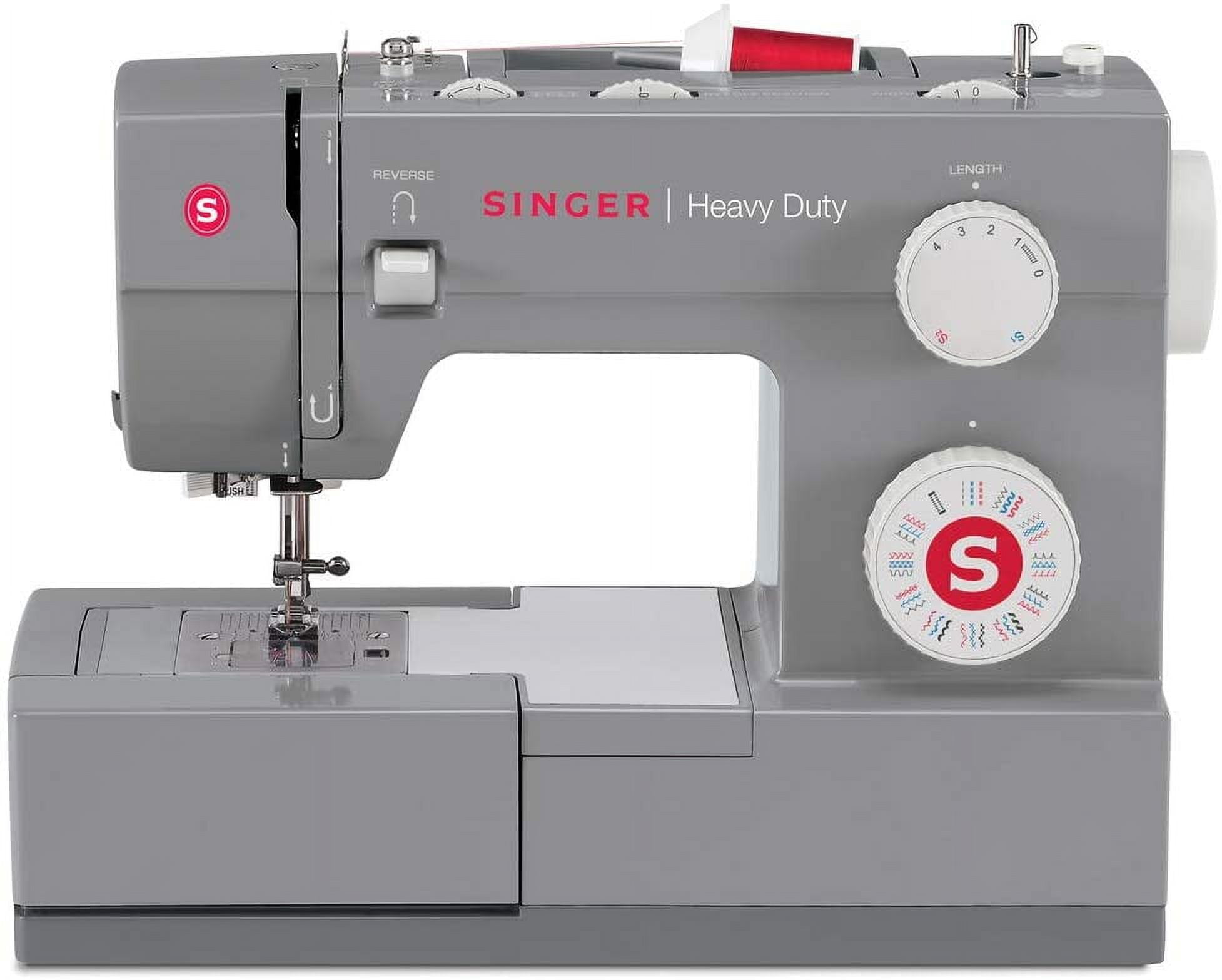 SINGER Heavy Duty 4432 110 Stitch Applications, Metal Frame, Stainless  Steel Bedplate Made Easy Sewing Machine, Gray