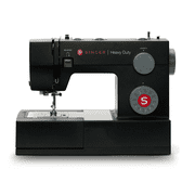 SINGER Heavy Duty 4432 High-Speed Black Sewing Machine with Accessory Kit | Strong Motor with Enhanced Piercing Power, 110 Stitch Applications, Full Metal frame, 1-step Buttonhole & LED Light