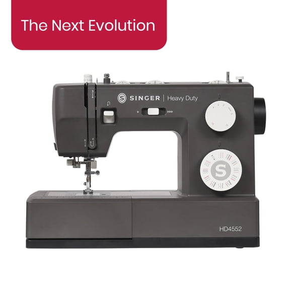 SINGER® New Heavy Duty 4552™ Next Evolution Sewing Machine, Bonus Presser Feet, 32 Built-In Stitches, New DC Motor for More Power & Speed