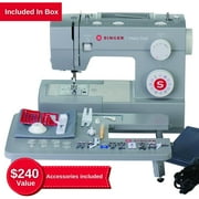 SINGER  Heavy Duty 6380M Sewing Machine with Extension Table & Accessory Kit, Strong Motor with Enhanced Piercing Power, 110 Stitch Applications, Full Metal frame, 1-step Buttonhole & LED Light