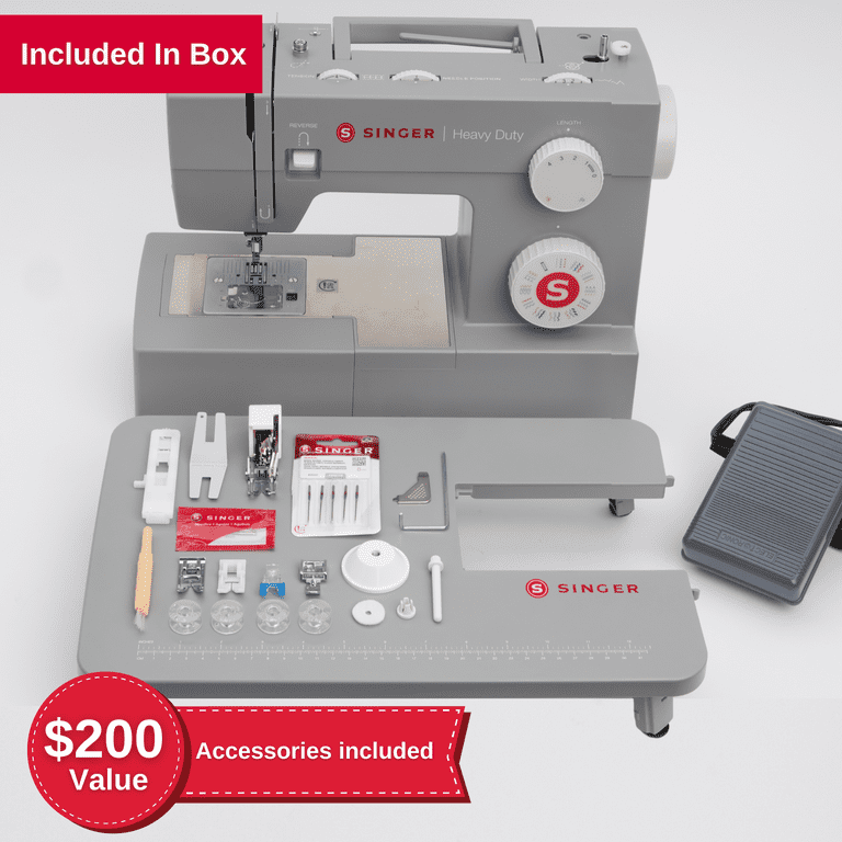 SINGER® Heavy Duty Super Special - HD6360M Sewing Machine with Bonus  Extension Table, Packed with Specialty Accessories, Powerful Performance,  Great for All Projects & Fabrics 