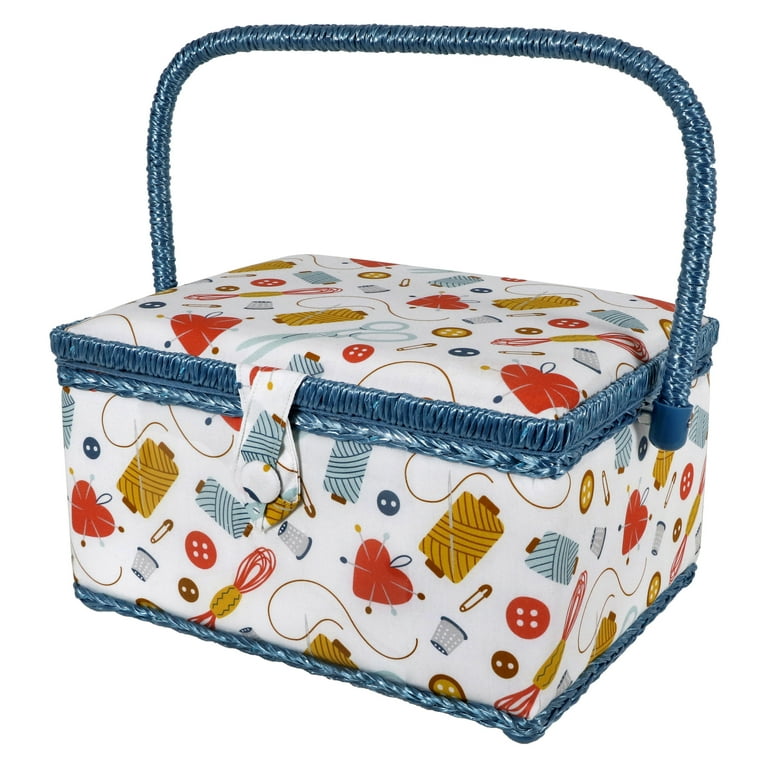 SINGER Large Sewing Basket in Sewing Accessories Print