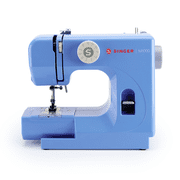 SINGER® M1000 Lightweight & Portable Sewing Machine + Accessories. 4 Built-In Stitches deliver 32 Stitch Applications | LED Light & Top drop-in bobbin for Hems | Great for Mending - Blue