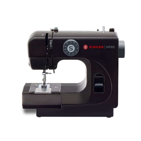 SINGER M1000 Mending Machine (Black) Compact, Lightweight & Portable With LED Light | 4 Built in stitches delivers 32 Stitch Applications | Great for Light to Medium Weight Fabrics & Repairs
