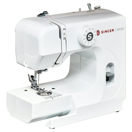 SINGER M1000 Sewing Machine + Accessories | 32 Stitch Applications | Compact, Lightweight & Portable - White