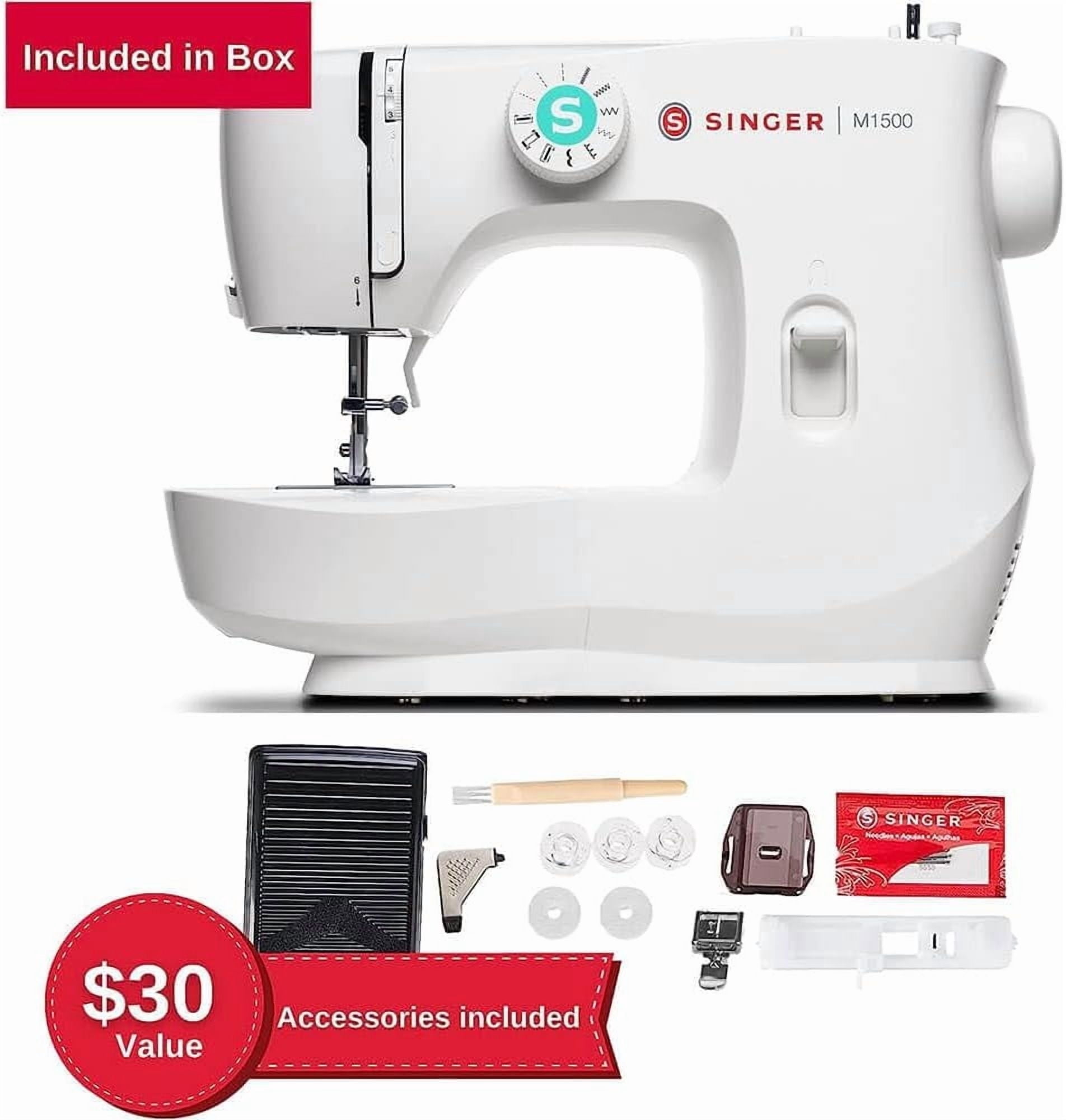SINGER® M1500 Lightweight Portable Sewing Machine, 57 Stitch