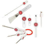 SINGER Sewing Machine Maintenance and Accessory Kit with Needle Threader, Screwdriver Set, Lint Brush, Tweezers, Inserter