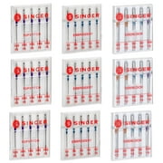 SINGER Overlock, Topstitch, Embroidery Sewing Machine Needles in Bulk, Sizes 80/12, 90/14, 100/16, 45 Count