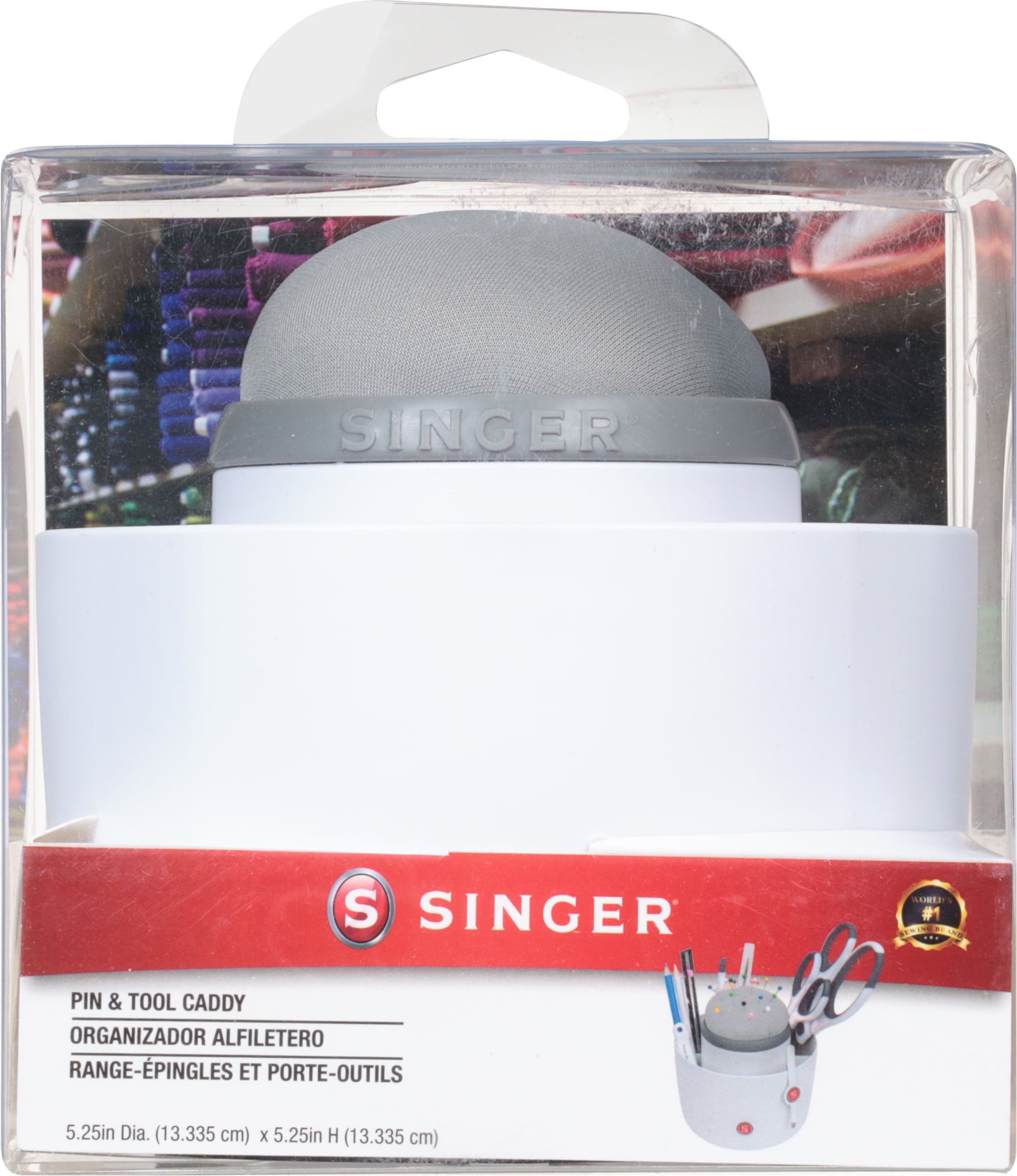 SINGER Pin & Tool Sewing and Craft Organizer Caddy with Built-In Pin Cushion