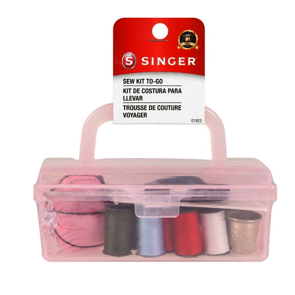 SINGER Pink Sew Cute Tool Box Sewing Kit