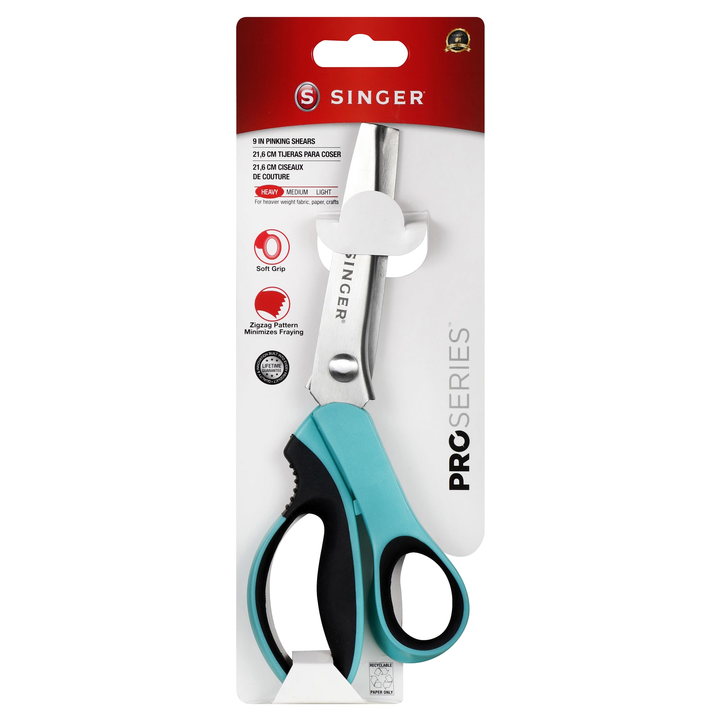 SINGER ProSeries 9" Pinking Shears HeavyDuty Stainless Steel