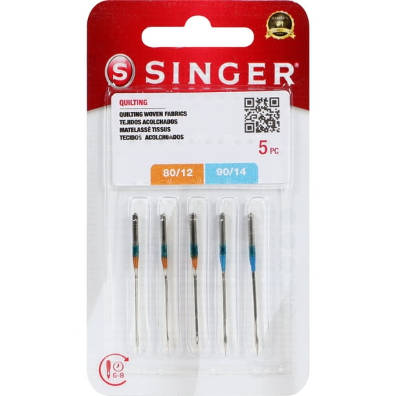 SINGER Assorted Size Universal Quilting Needles (5 pack)