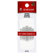 SINGER Quilter's Betweens Steel Hand-Sewing Needles, Sizes 3/9, 20 Pieces