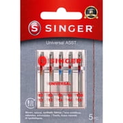 SINGER Regular Point Sewing Machine Needles, Size 80/12, 90/14, 100/16 - 5 Count