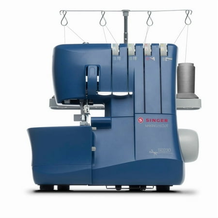 SINGER® S0230 Mechanical Serger | 1,300 Stitches/Min | 2–4 Thread Options | Differential Feed, Free Arm & Easy Color-Coded Threading