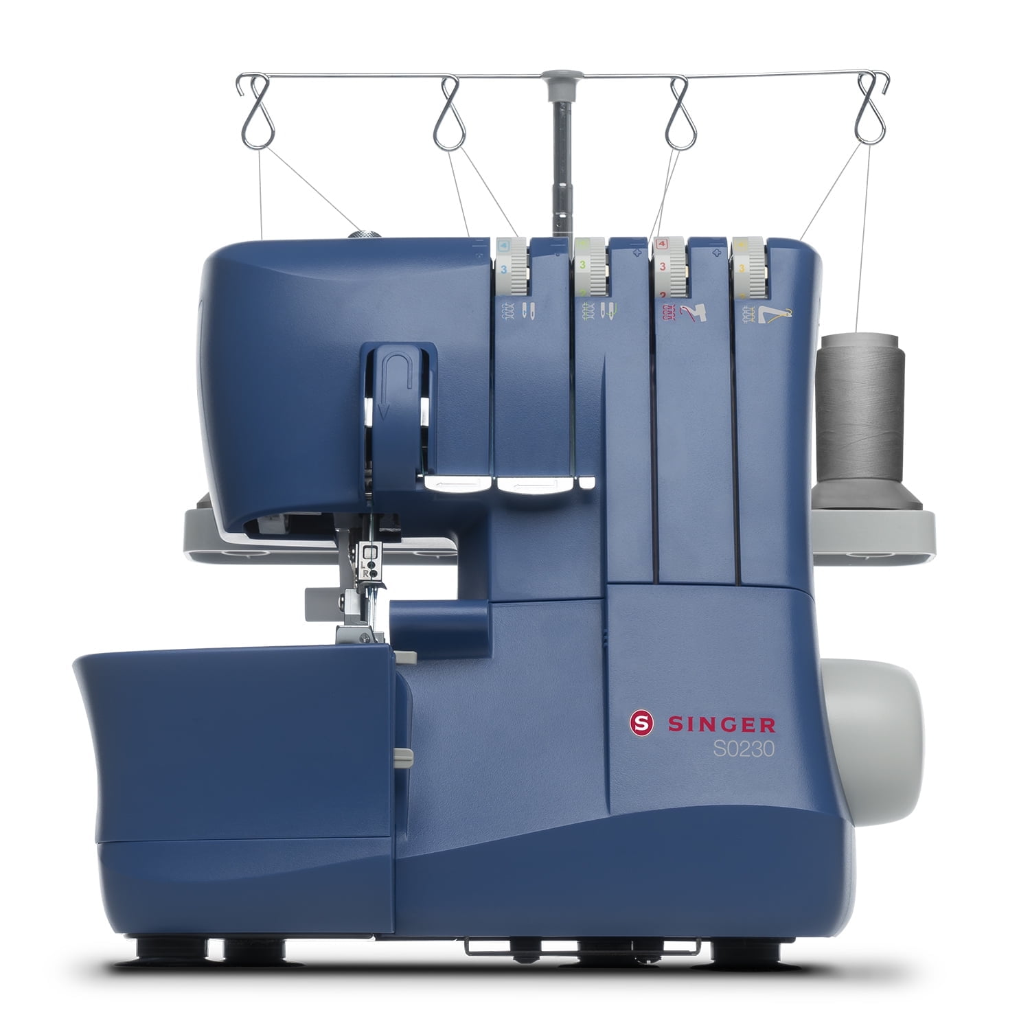 SINGER S0230 Mechanical Serger | 1,300 Stitches/Min | 24 Thread Options | Differential Feed, Free Arm & Easy Color-Coded Threading
