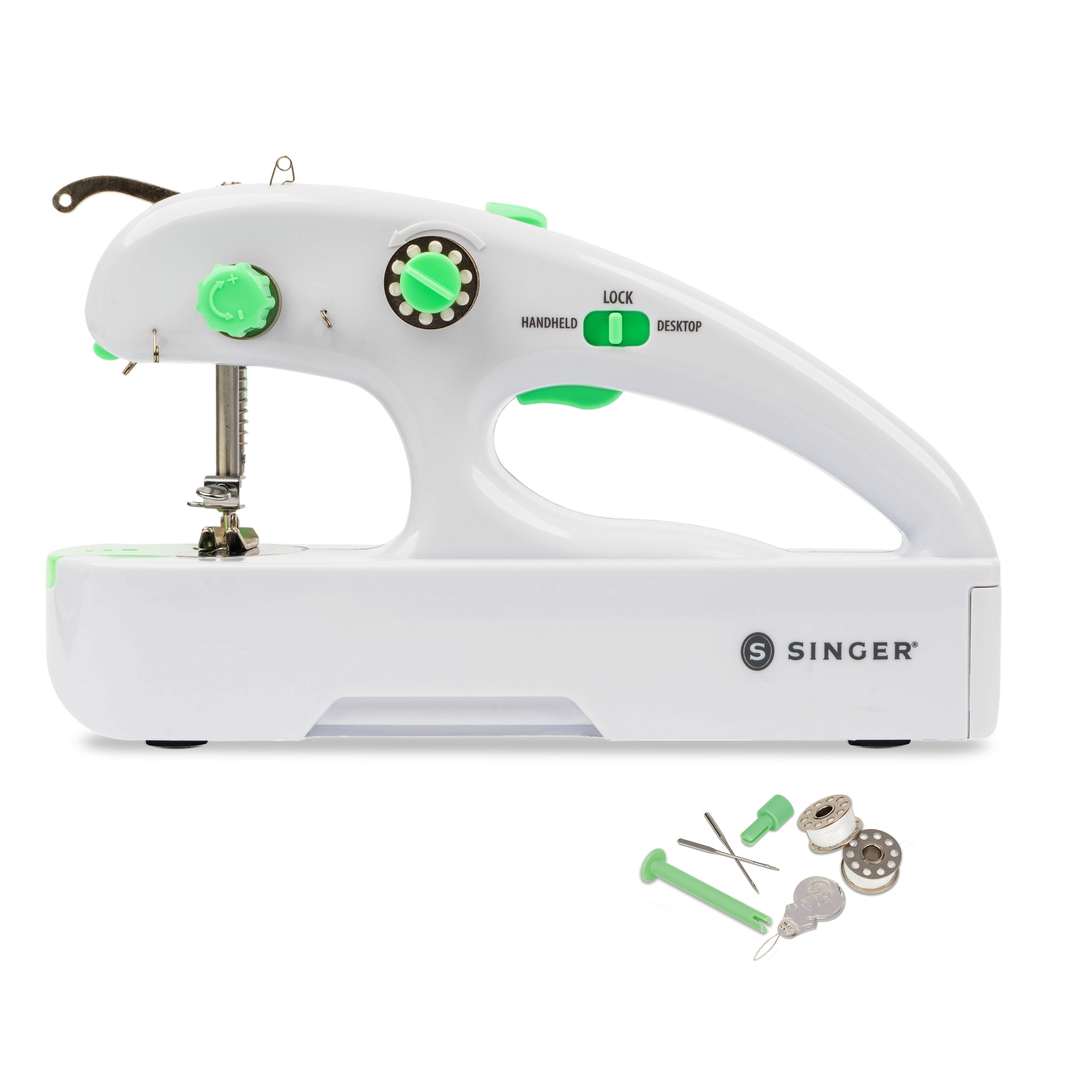 SINGER Stitch Quick Plus Cordless Hand Held Mending Portable Sewing Machine,  Two Thread 