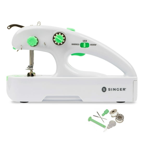 SINGER Stitch Quick Plus Cordless Handheld Portable Mending Machine for Sewing Repairs, Two Thread
