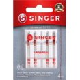 SINGER Universal Embroidery Sewing Machine Needles, 80/12, 5Count