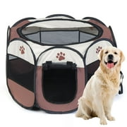 SINGES 44.9" x 22.8" Large Dog Pet Cat Playpen Tent Portable Exercise Fence Kennel Cage Oxford Crate