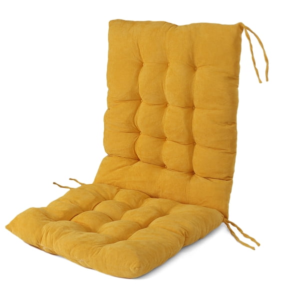 SINGES Rocking Chair Cushion and Pads Corduroy Chair Cushion with Ties Back and Seat Cushion for Desk Chair, Dining Chairs, Kitchen Chair, Lounge Chair 17.5x39 in