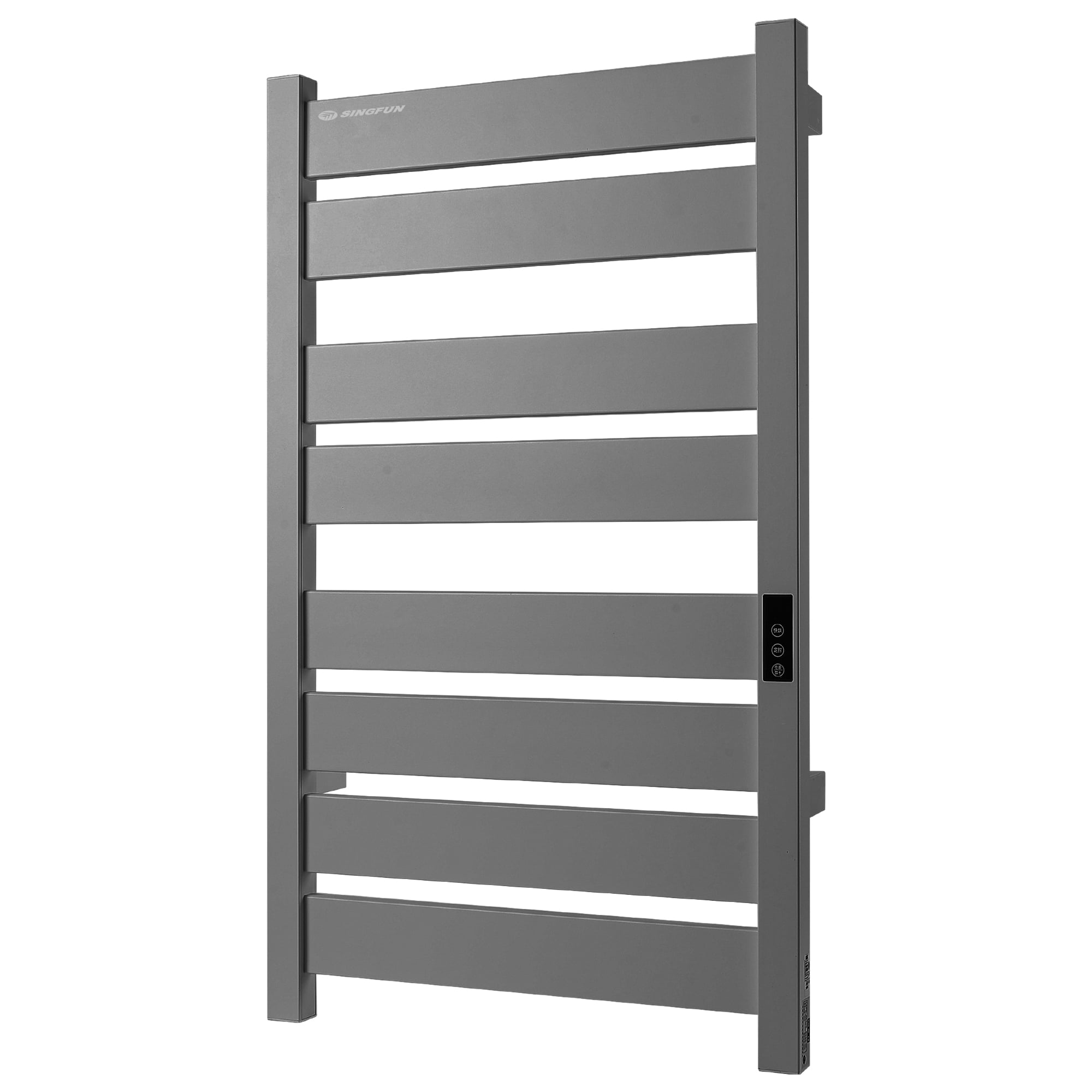 SINGFUN Heated Towel Rack 8 Bars Wall Mount Hot Towel Warmer Electric