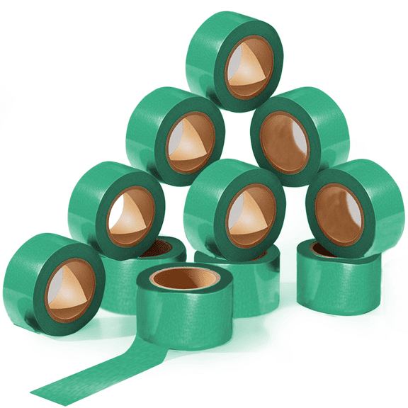 SINGHAL 12 Pack Lime Flagging Tape,1 Inch width 300 ft Length, Neon Tree marking, barricading and flagging various areas | Highly Visible l Non Adhesive