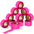 thumbnail image 1 of SINGHAL 12 Pack Pink Flagging Tape,1 Inch width 300 ft Length, Neon tree marking, surveyor tape, barricading and flagging various areas | Highly Visible l Non Adhesive, 1 of 5