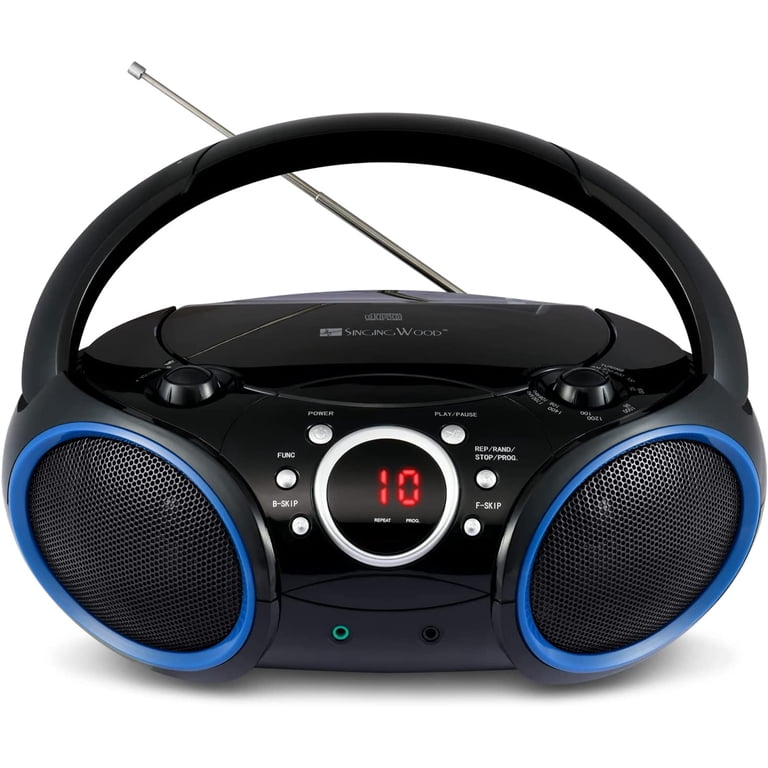 【ほぼ未使用】ラジオ30年 Radio 30th Years CD-BOX singing wood, Boombox, Portable CD Player with AM and FM Radio