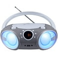 thumbnail image 1 of SINGING WOOD CD/CD-R/CD-RW Boombox Portable/w Bluetooth, USB, AM/FM Radio, AUX-Input, Headset Jack, Foldable Carrying Handle and LED Light (Space Grey), 1 of 6