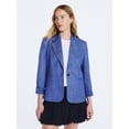 thumbnail image 1 of Free Assembly Women's Single Breasted Crosshatch Blazer, Sizes XS-XXL, 1 of 7