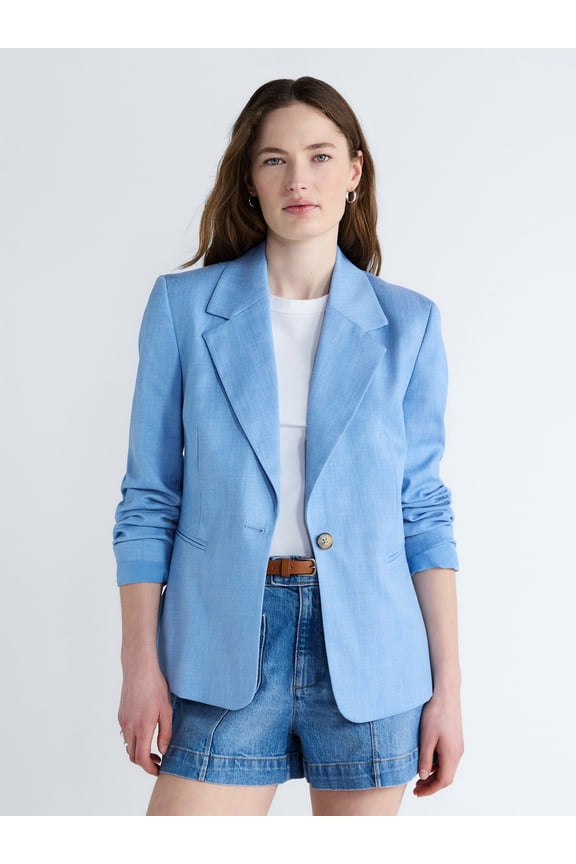 Women's and Women's Plus Single Breasted Blazer, Sizes XS-4X