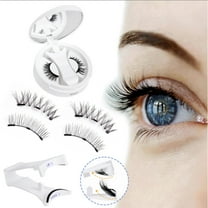 SINGOMON Magnetic Eyelashes with Applicator, Reusable, No Glue Required, Eyelashes Set, Easy to Wear and Remove (CT02)