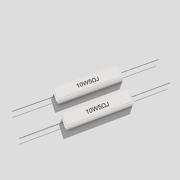 SINKITA 2 PCS 5Ohm 10W Resistors, Ceramic Power Cement Resistor Kit Tolerance 5% Adapters Audio