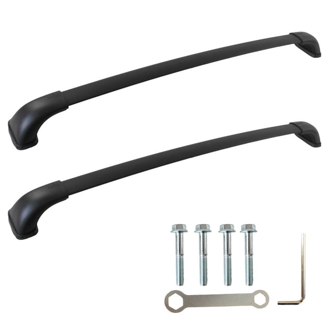 Silver Aluminum Roof Rack Cross Bars For 2014-2019 Toyota Highlander XLE/Limited (2-Piece Set)