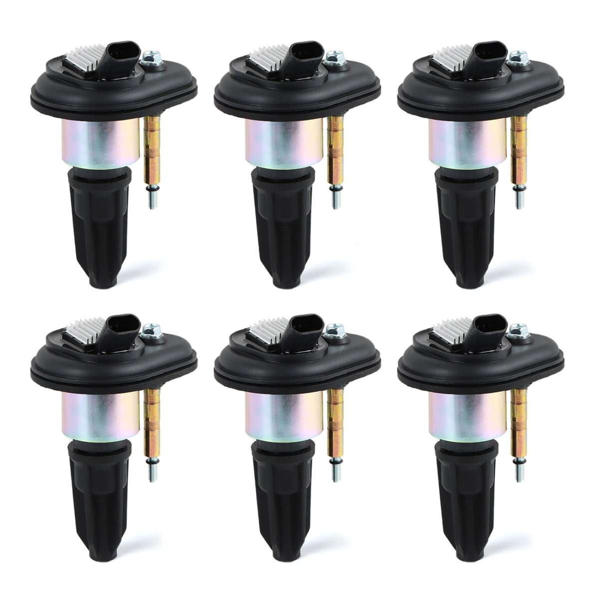 SINOCMP 6PCS UF303 Ignition Coils Pack Compatible with Chevy Trailblazer Colorado GMC Canyon Envoy XL XUV Isuzu Ascender Oldsmobile Bravada 2.8L 3.5L