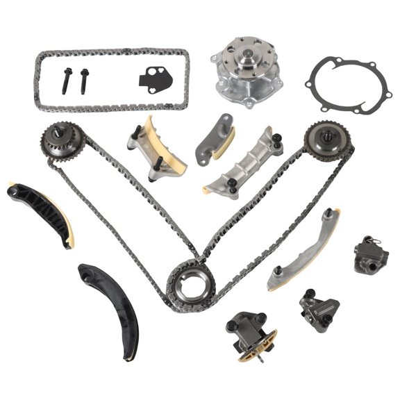 SINOCMP 9-0753S Engine Timing Chain Kit - With Water Pump Fits for Buick for Pontiac for Cadillac for Saab for Saturn 3.0L 3.6L Engine Aftermarket Parts