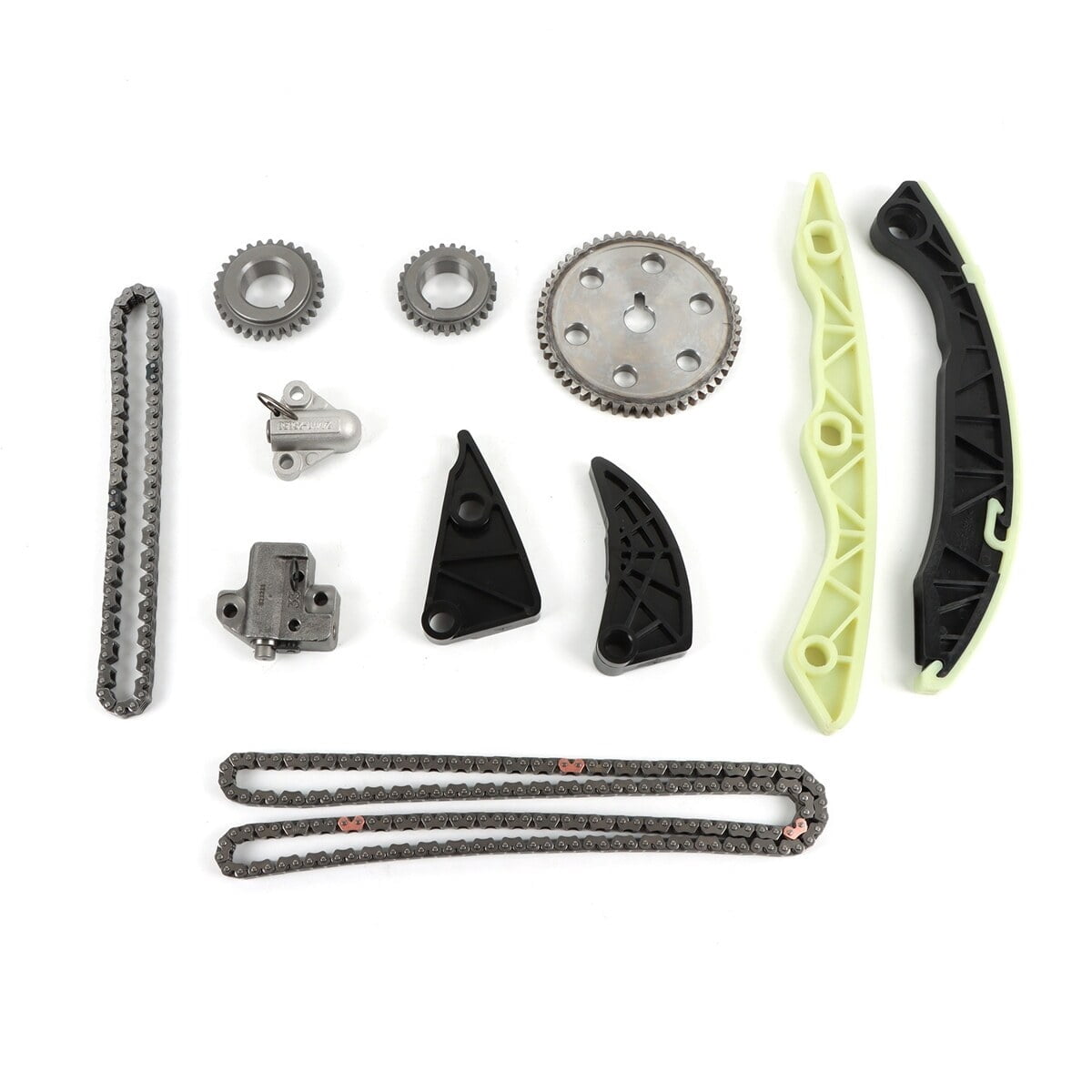 SINOCMP Engine Timing Chain Kit 23121-25060 23121-25050 Replacement for 2006-2010 Hyundai Sonata Kia Rondo Optima Forte 2.4L DOHC G4KC