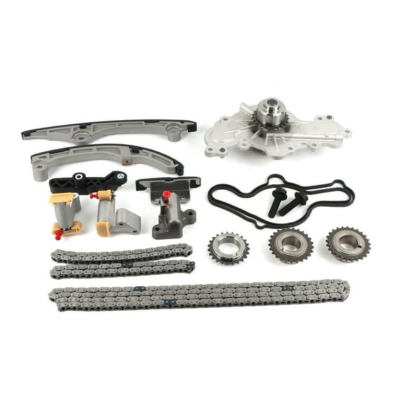 SINOCMP Engine Timing Chain Kit - with Water Pump Fits for 2007-2010 Ford Edge Flex Taurus 3.5L for Lincoln MKS MKT MKX for Mazda 6 CX-9 3.5L 3.7L DOHC