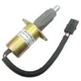 thumbnail image 1 of SINOCMP Fuel Shut Off Solenoid 3921980 3918601 J921980 Fits for Cummins 6CT 6CTA CM2150 CM2250 CM2180 CM554 Engine Parts Accessories Excavator Stop Solenoid Valve Replace Part, 1 of 7