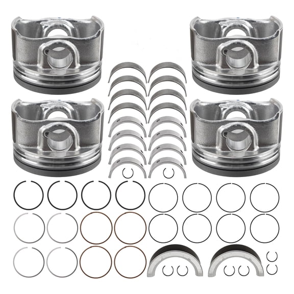 SINOCMP High quality Engine Rebuild Piston & Rod Bearing Kit - Fits 06-17 Buick Chevrolet GMC Pontiac Saturn 2.4L