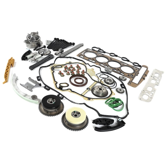SINOCMP Timing Chain Kit Head Gasket Bolts Set For 2009-2016 GM Ecotec 2.0L 2.4L New