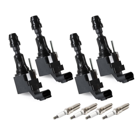 SINOCMP UF491 4pcs Ignition Coils & Iridium Spark Plugs for Buick Chevrolet 2.4L New